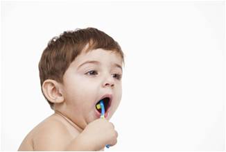 Image result for child brushing